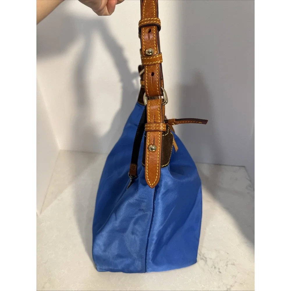 Dooney & Bourke Nylon Hobo Style Purse Blue